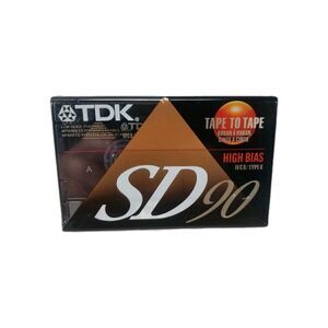 TDK SD90 Cassette Tape NEW Sealed High Bias Type II Tape To Tape Made in Japan